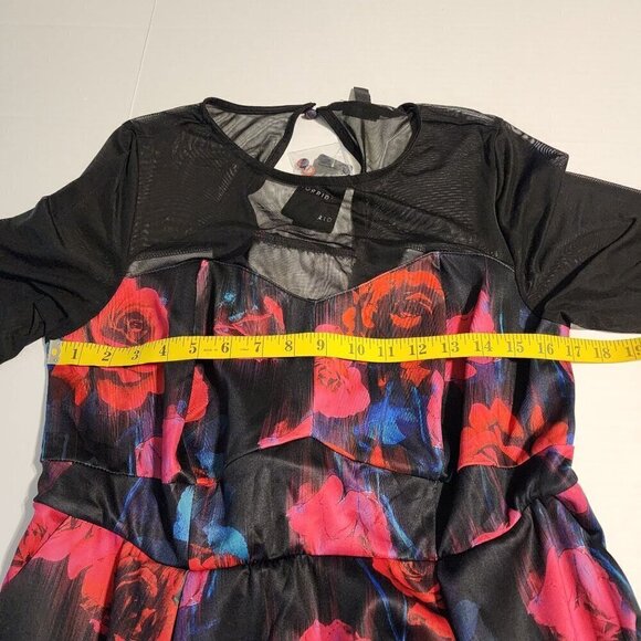 Torrid Black and Pink Floral Dress - Picture 11 of 14